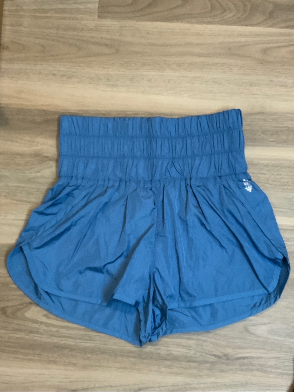 FP Movement by Free People Sky Blue High-Waist Athletic Shorts